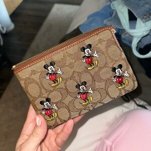 Disney x Coach wallet wristlet
